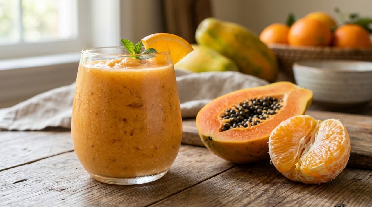 Mamão e laranja no liquidificador: para que serve e por que tomar