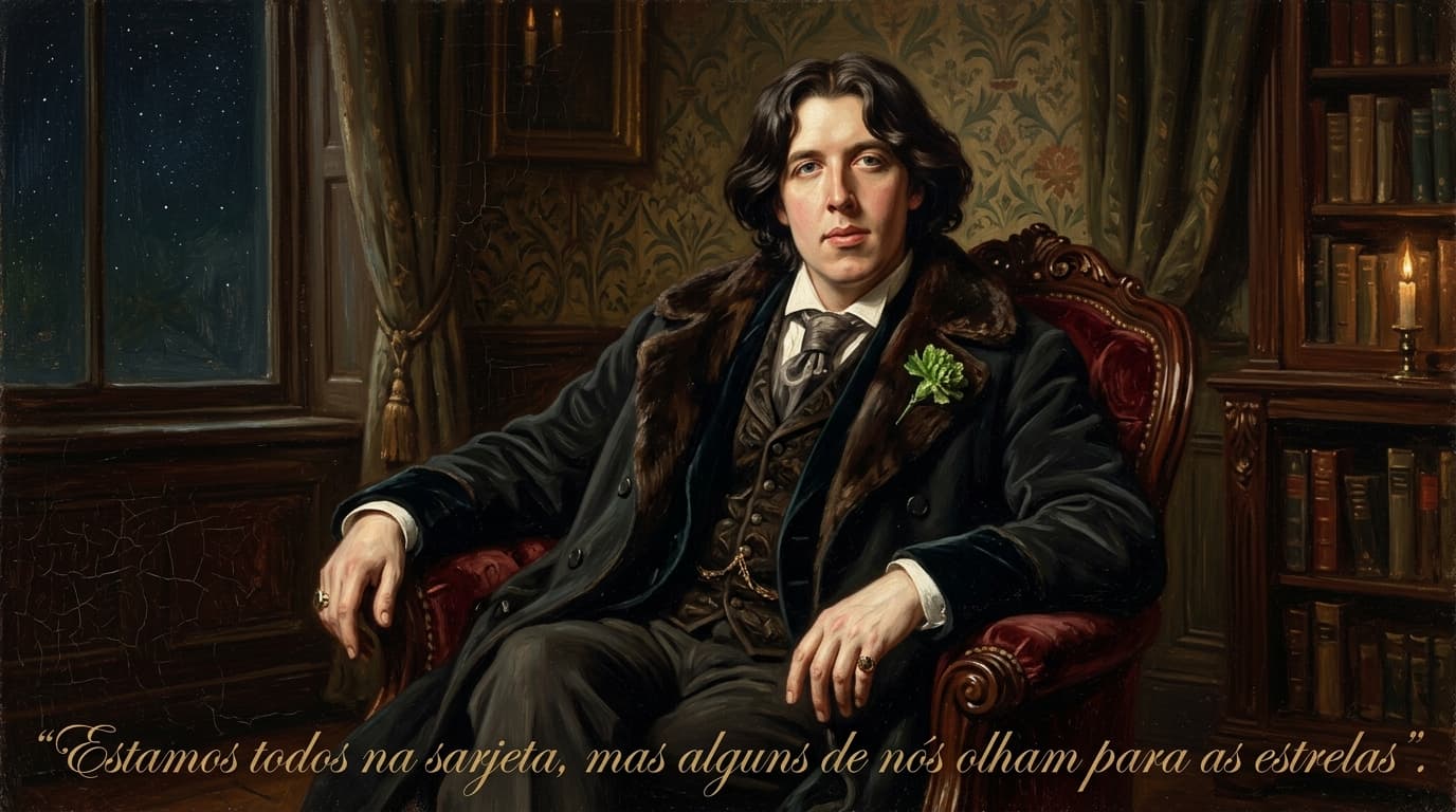 Oscar Wilde resumiu esperança em meio às dificuldades com uma imagem que ainda chama atenção: “Estamos todos na sarjeta, mas alguns de nós olham para as estrelas”