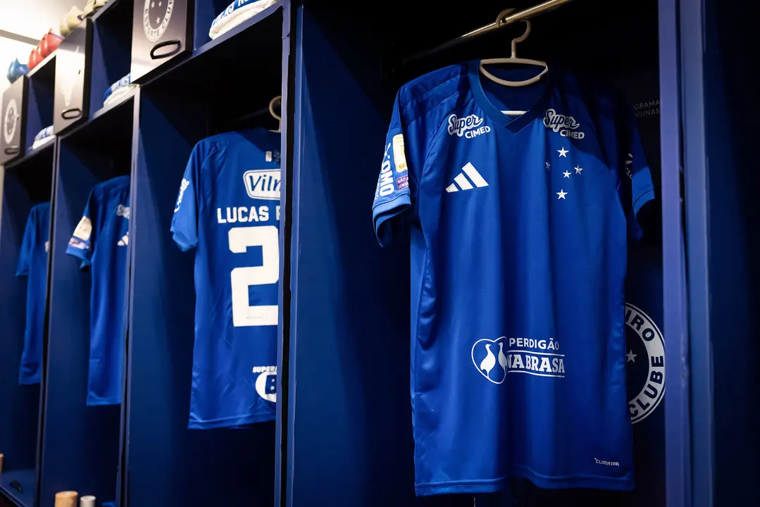 Vestiário do Cruzeiro contra o São Paulo