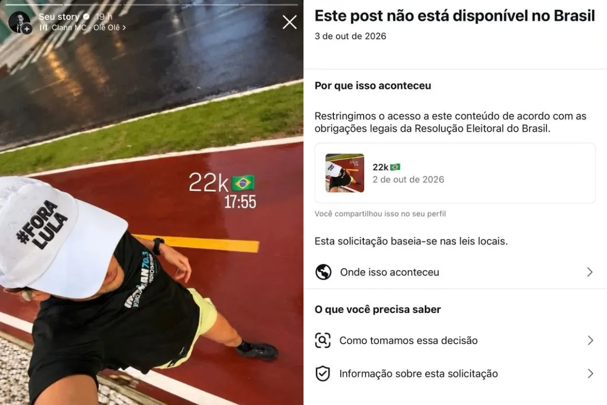 Justiça manda Instagram restaurar publicação de advogado com manifestação política