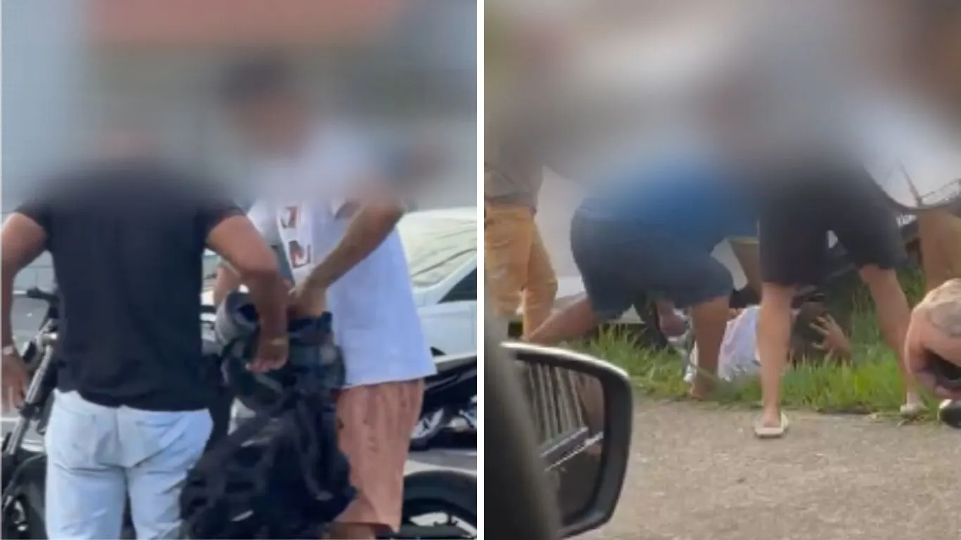 Vídeo flagra roubo de moto em avenida movimentada de Campinas; suspeito é espancado e preso
