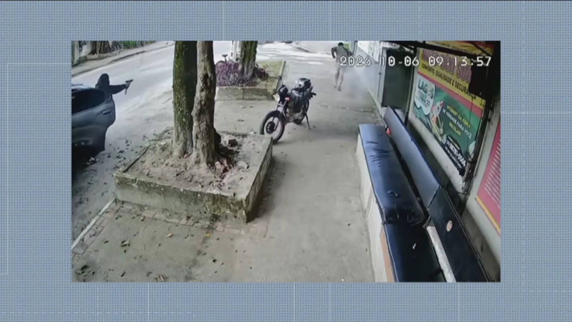 VÍDEO: Mototaxista é executado a tiros em Magé; câmera flagrou ataque