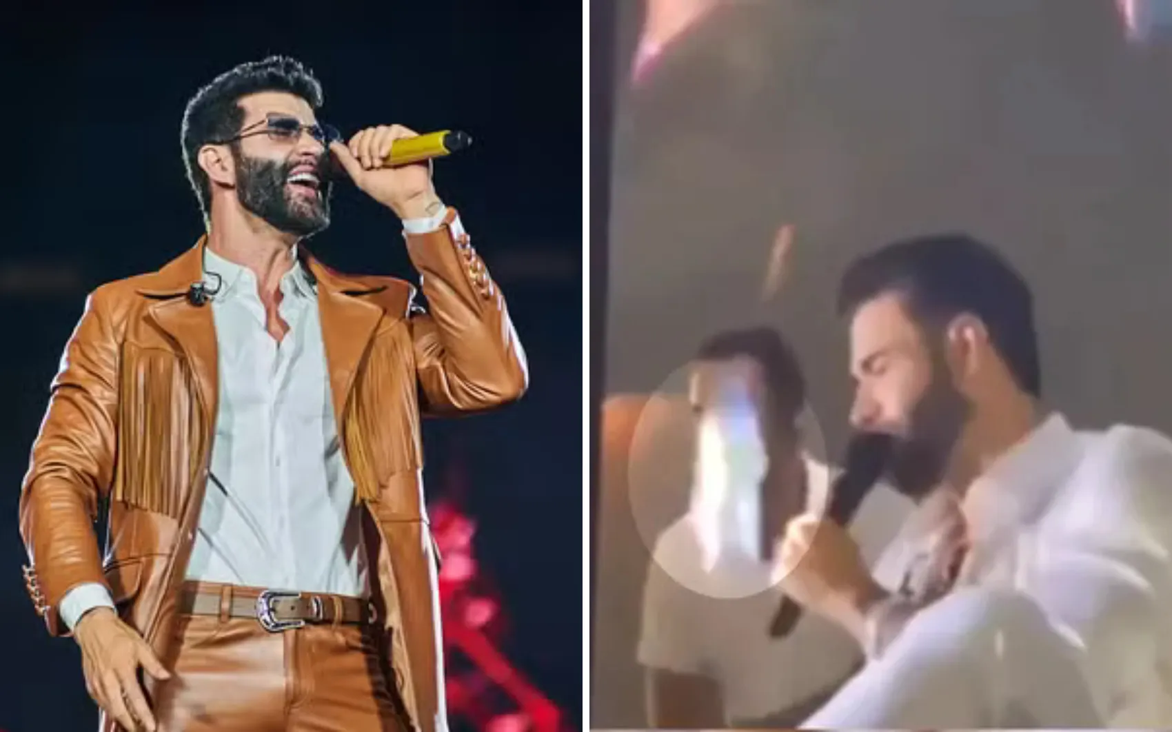 Arquiteta foi expulsa do show de Gusttavo Lima por medida de segurança após arremessar garrafas, diz defesa do cantor em processo que o condenou