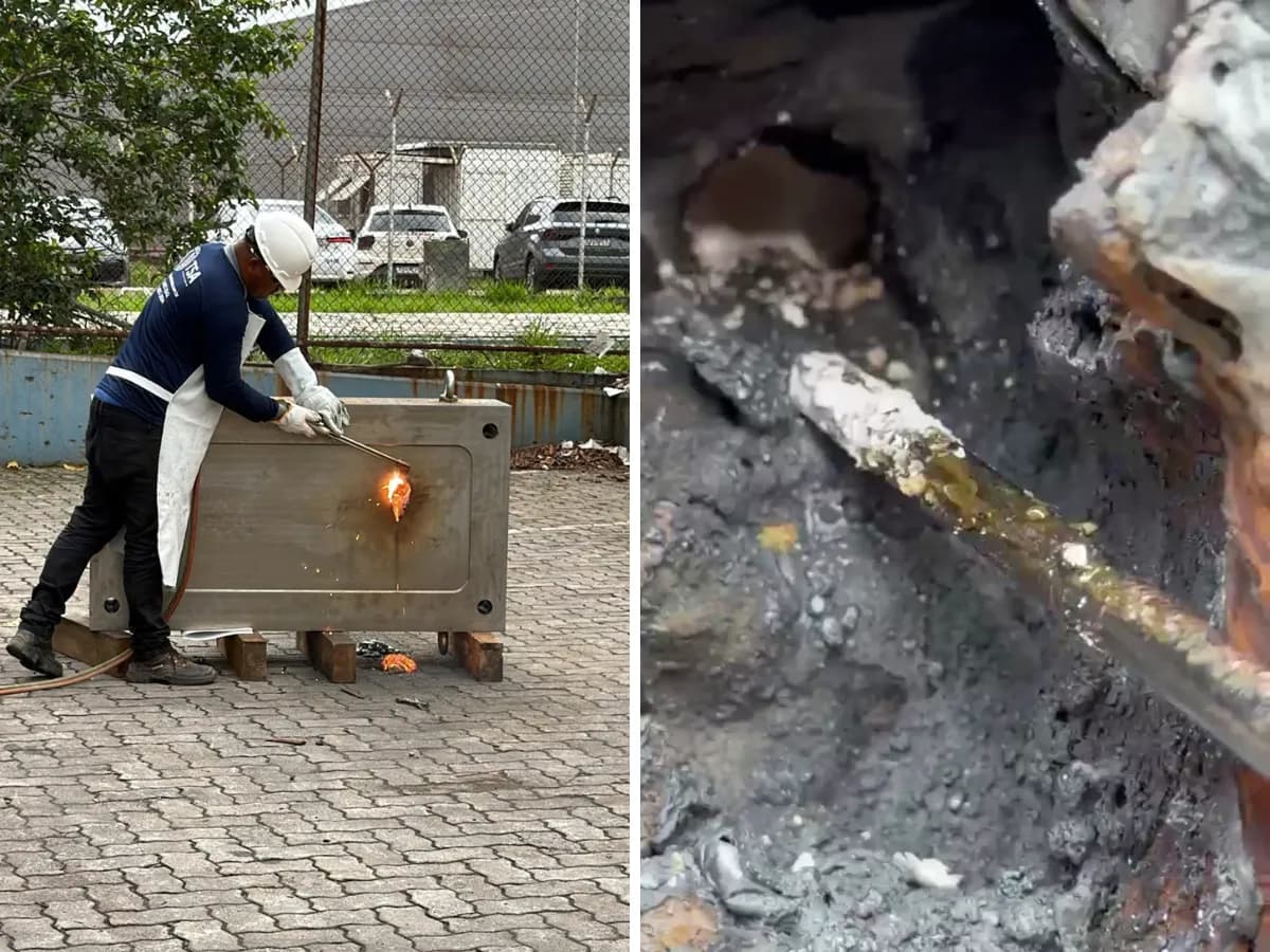 Receita Federal apreende cocaína escondida em molde industrial de 7,5 toneladas em Viracopos
