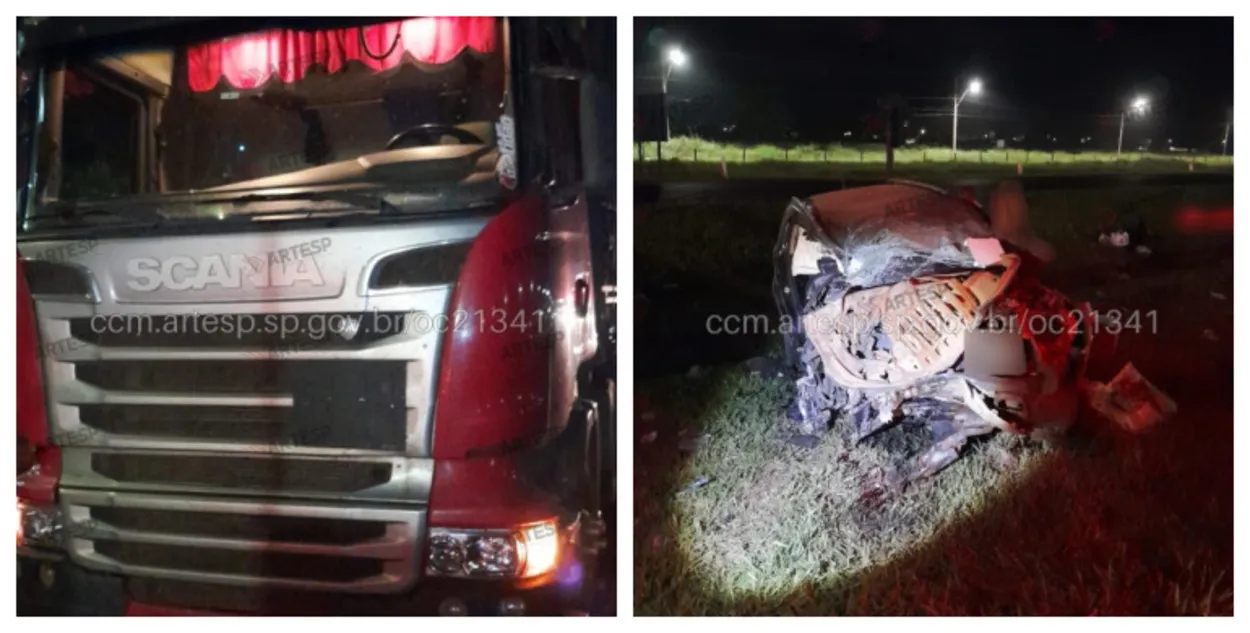 Grave acidente mata duas pessoas e deixa duas feridas em rodovia do interior de SP