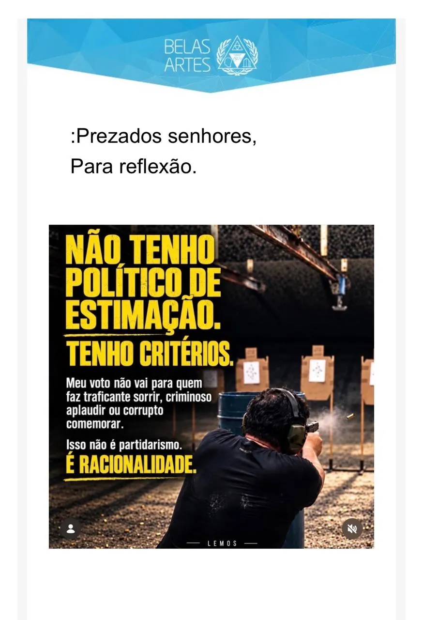 Sindicato dos professores convoca reitor do Belas Artes por assédio eleitoral