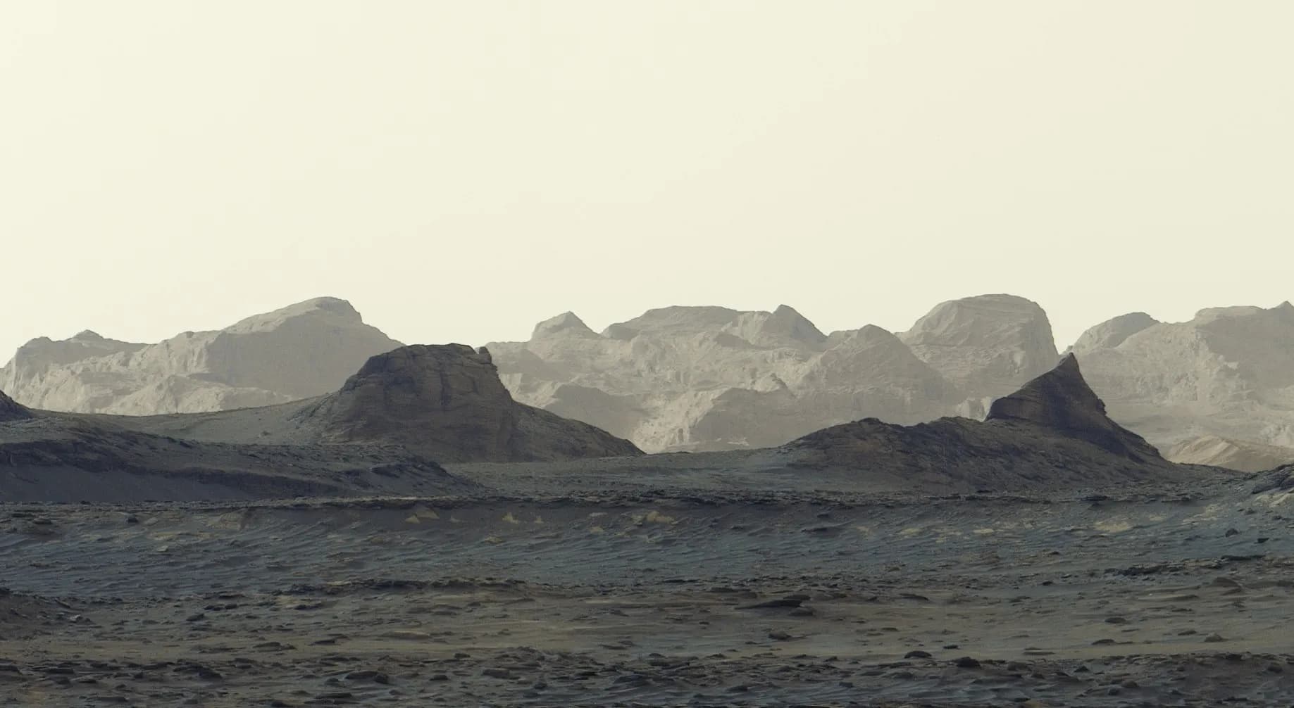 A incrível imagem das montanhas de Marte capturada por rover da Nasa