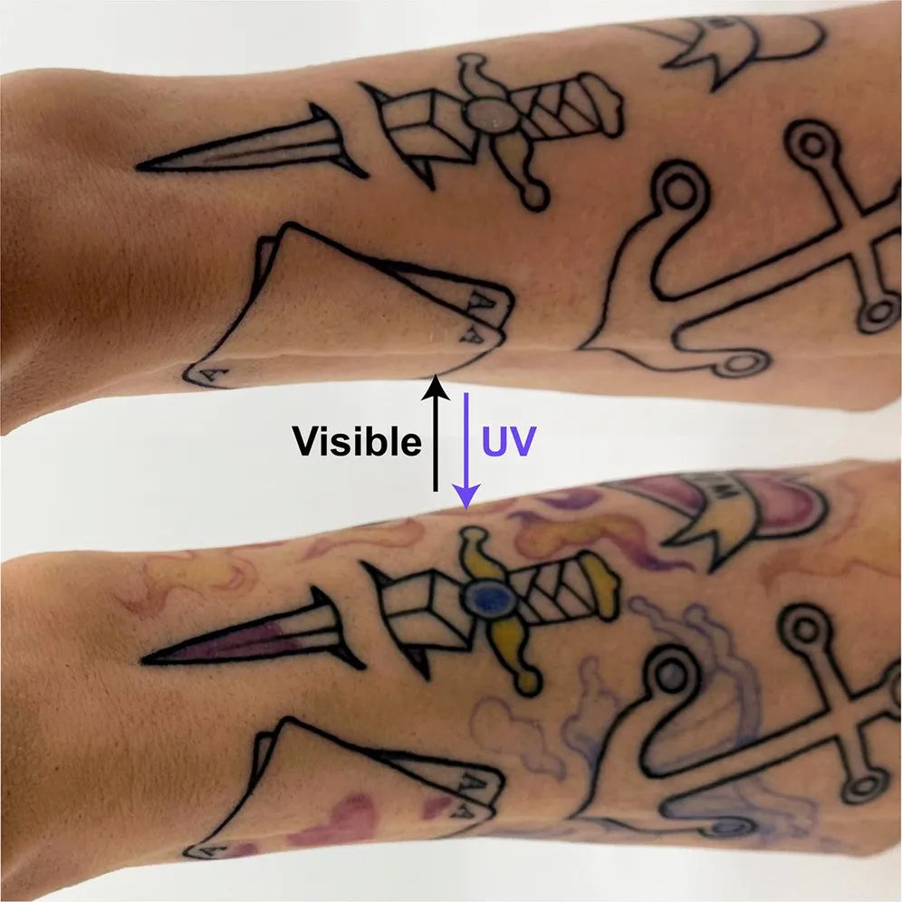 As novas tatuagens que podem acender e apagar à vontade criadas por cientistas